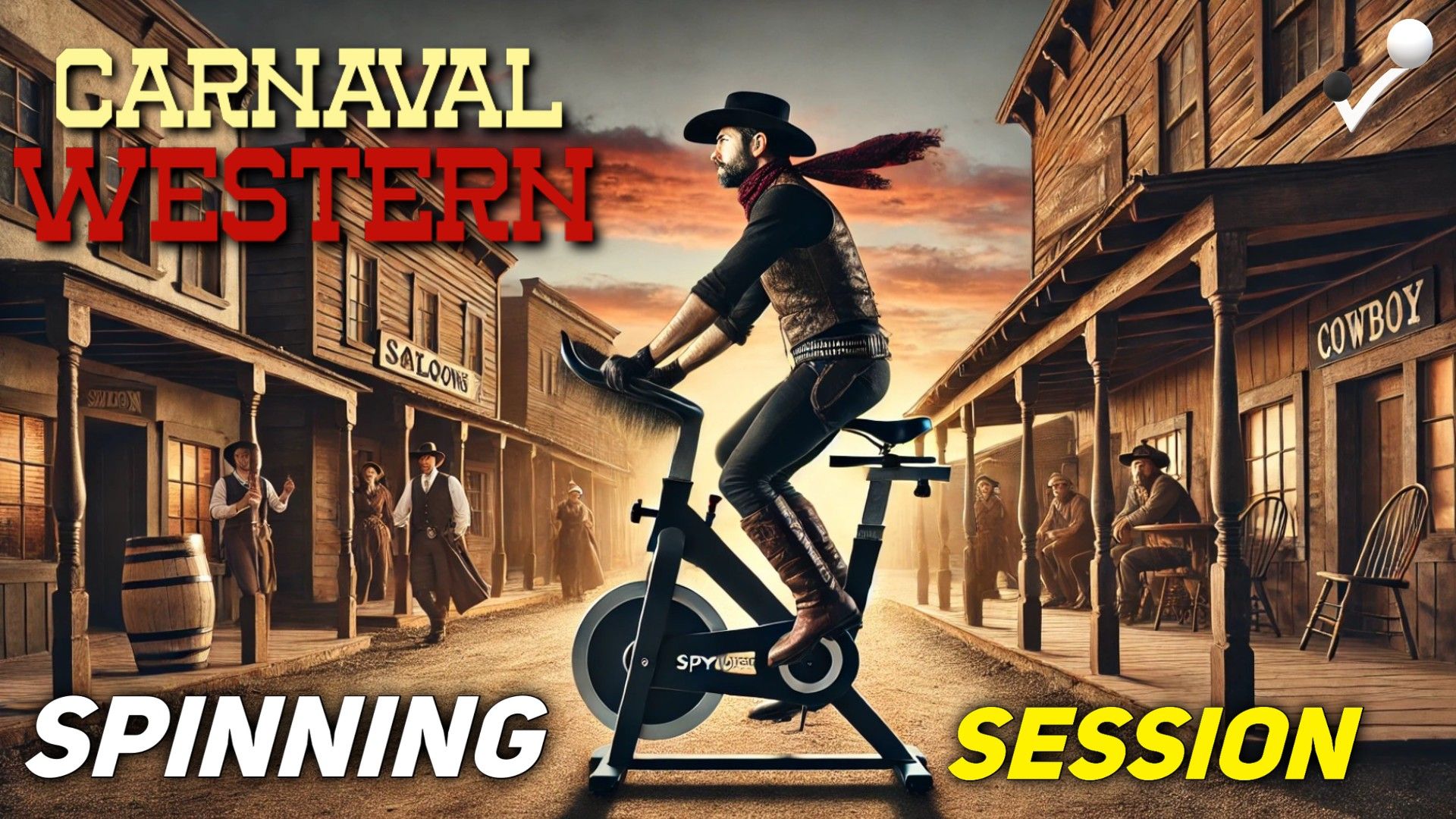 Clase de Spinning para Carnaval, temática Western, Indoor Cycling Jose Balbin, Ciclo Indoor Clase de Spinning para Carnaval, temática Western, Indoor Cycling Jose Balbin, Ciclo Indoor