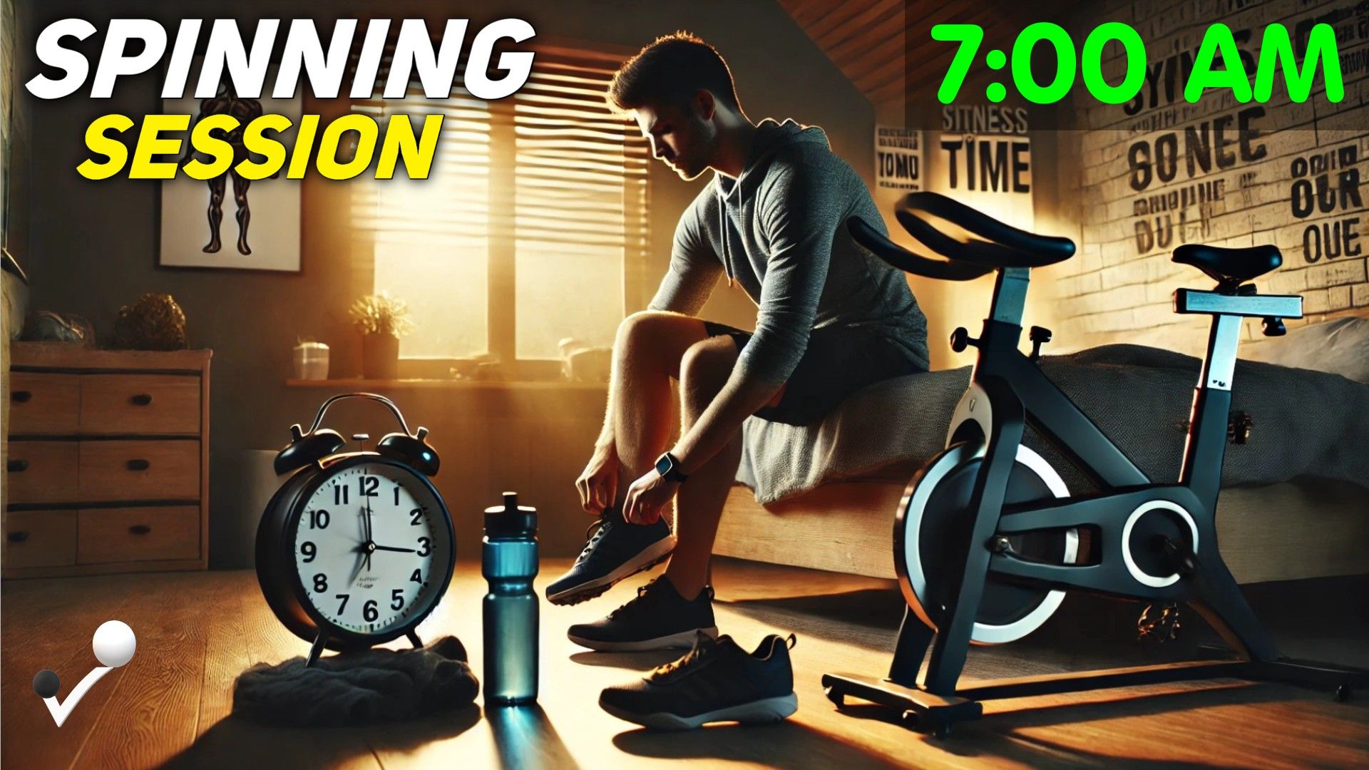 Ciclo Indoor a las 07:00 AM Spinning Sesión para madrugar por las mañanas y empezar con buen ritmo el día. Ciclo Indoor Jose Balbin