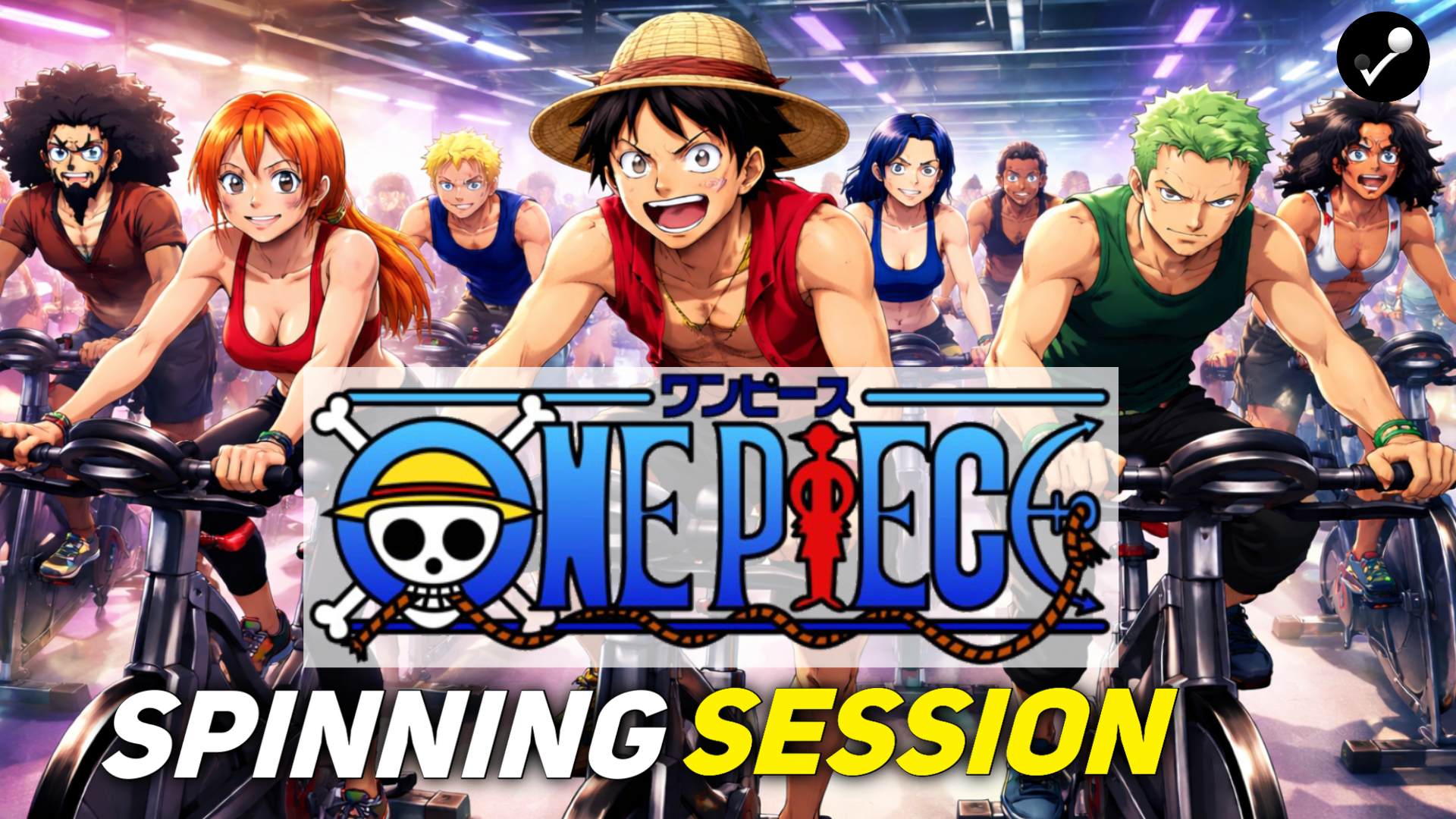 One Piece Anime Cycling, Spinning Session Jose Balbin, Ciclo Indoor #onepiece #anime Spinning Session Jose Balbin, Ciclo Indoor